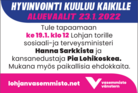 sosiaali-ja terveysministeri Hanna Sarkkista ja kansanedustaja Pia Lohikoskea. Mukana myös paikallisia ehdokkaita.