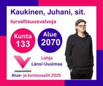 Ehdokas Aluevaalit Länsi-Uusimaa ja Kuntavaalit Lohja
Kaukinen, Juhani, turvallisuusvalvoja
