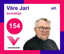 Ehdokas Kuntavaalit Lohja
Väre, Jari, kartoittaja