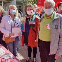 Lohja Vasemmisto kuntavaaliehdokkaat 2021 Lohjan torilla