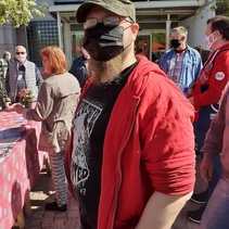 Lohja Vasemmisto kuntavaaliehdokkaat 2021 Lohjan torilla 