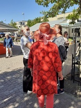 Lohja Vasemmisto kuntavaaliehdokkaat 2021 Lohjan torilla 