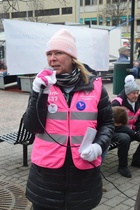 Tiina Liimatainen Lohjan torilla