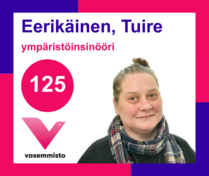 Ehdokas Kuntavaalit Lohja
Eerikäinen, Tuire, ympäristöinsinööri