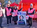 Eduskuntavaaliehdokas Birgit Aittakumpu Lohjan torilla